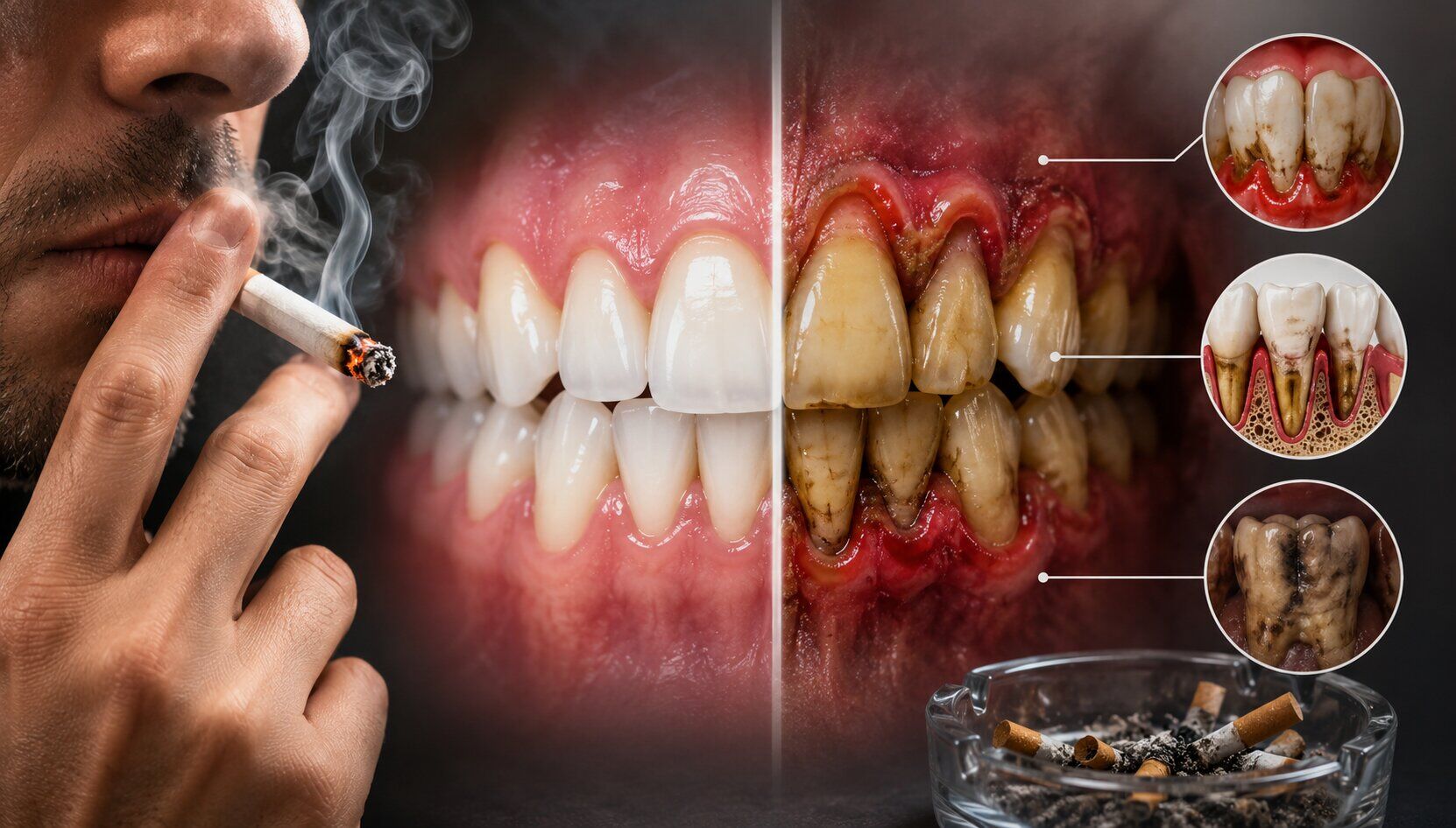 tobacco effects on teeth and gums How Smoking and Tobacco Damage Your Teeth and Gums